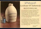 2002 Rare Pfaltzgraff Bicentennial Miniature Jug Signed Louis J Appell — photo 2