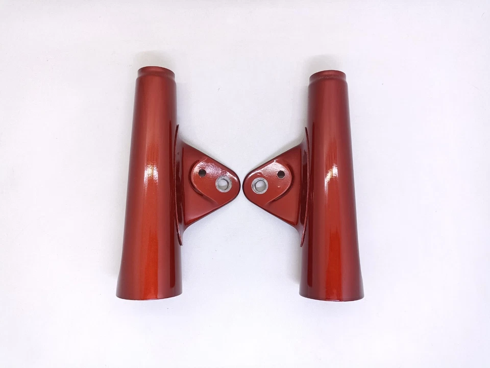Juego de cubierta de horquilla de soporte de faros NOS ROJO Yamaha 100 YL3 YL1 1968-1969 G1F H2 Foto 4 de 4
