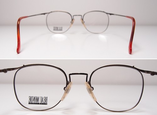 Gafas de sol vintage Beau Monde marcos antiguos de metal dorado redondo cuadrado - Imagen 5 de 10