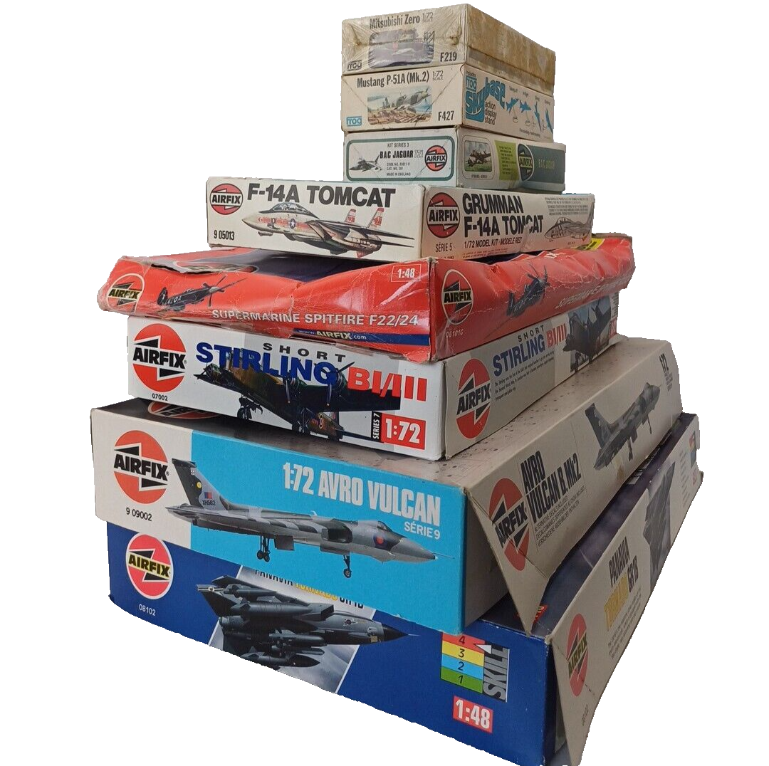 8 x Airfix Model Kits Job Lot 172 and 148 Scale Aircraft Planes