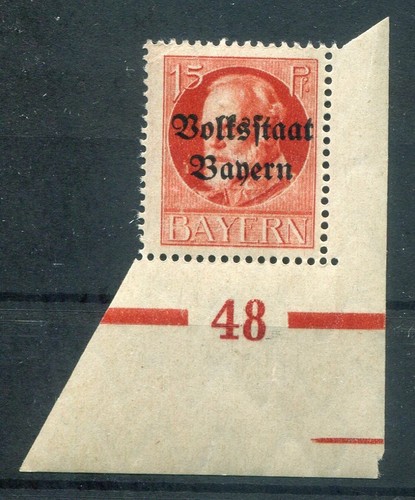 Bayern Plate Number 48 Of 120 In Excellent Condition ** MNH MINT NEVER HINGED (78705