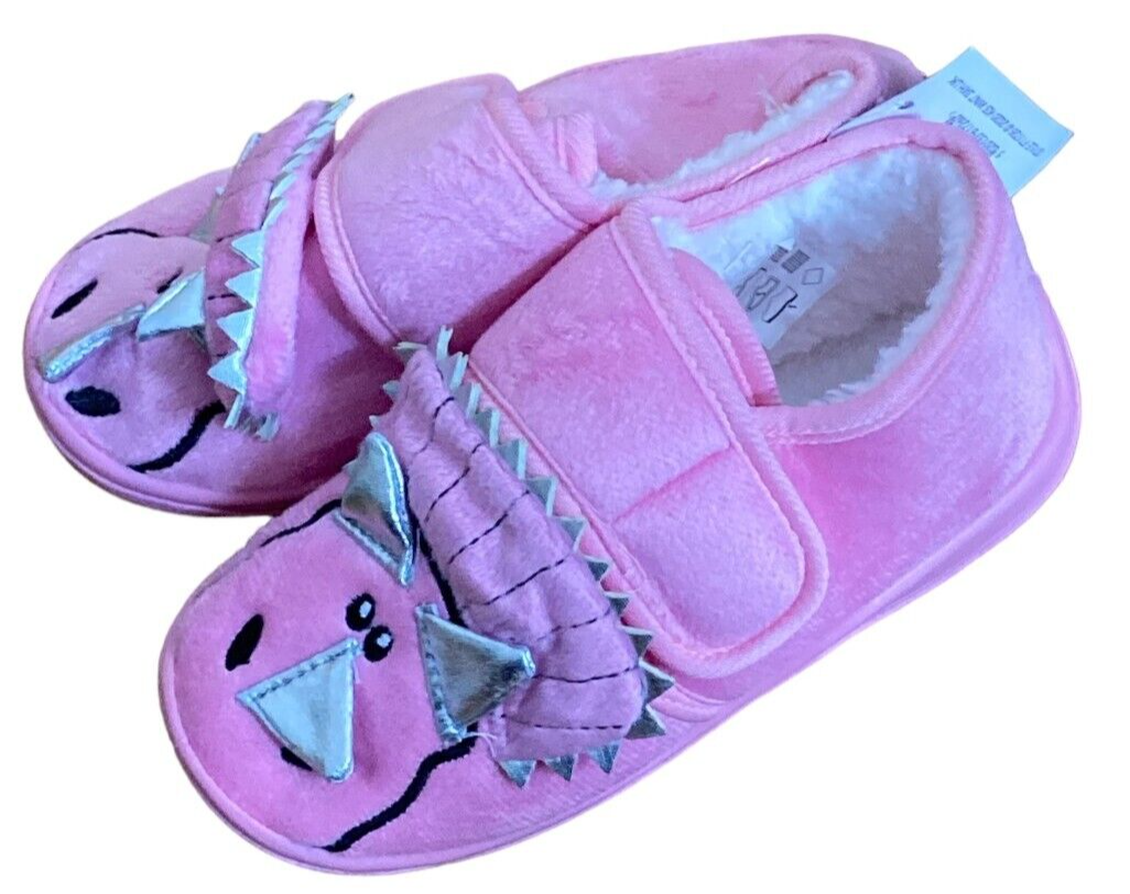 SAOLA pantofole bambini dinosauro bambina rosa suola rigida