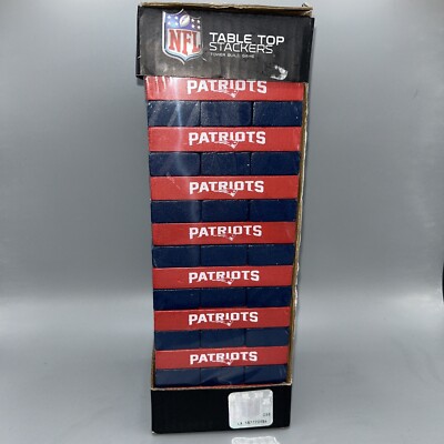 NFL Table Top Stackers New England Patriots Tower Build Game New Sealed