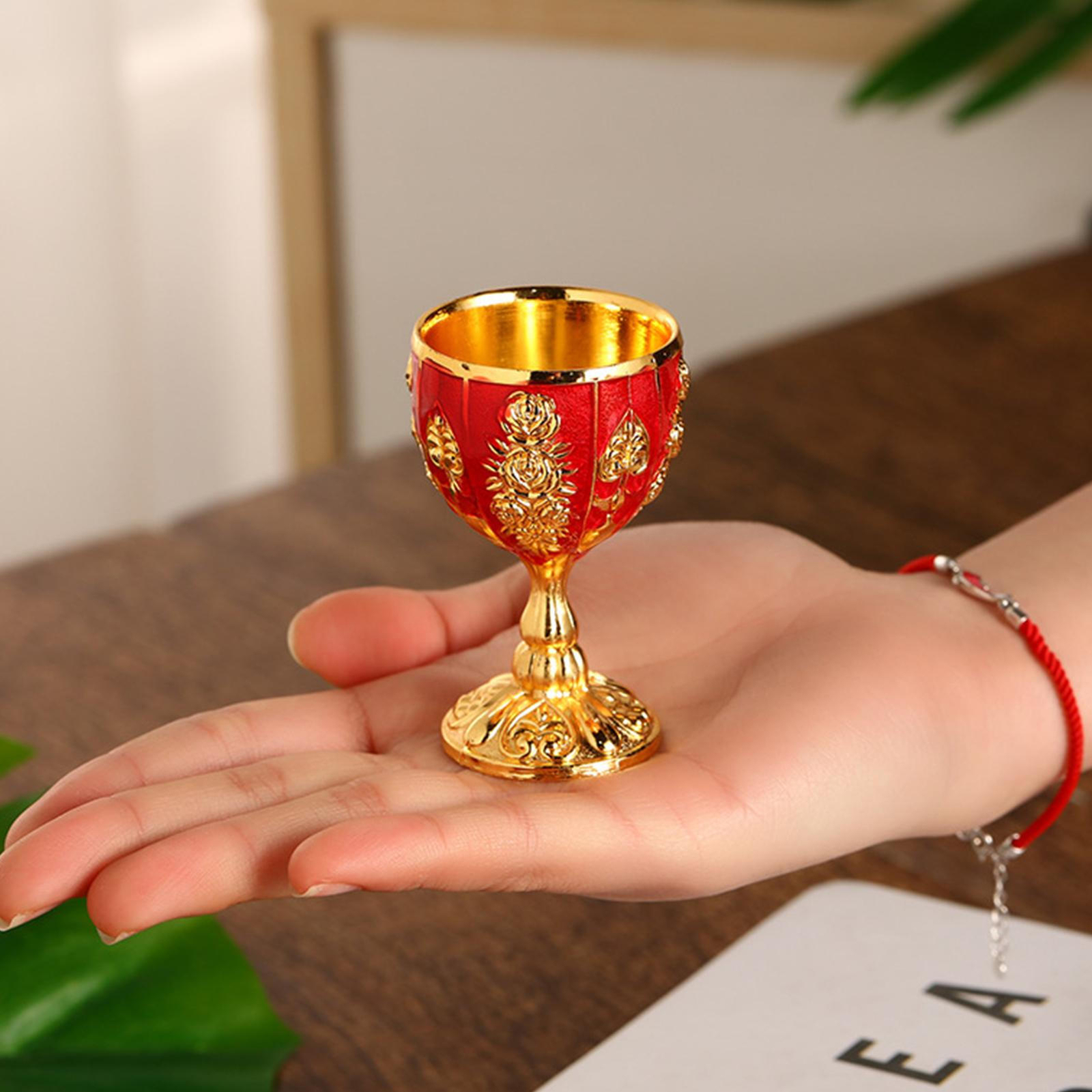 Vintage Metal Embossed Wine Cup Goblet Chalice Wine Glasses Art Craft Decoration eBay
