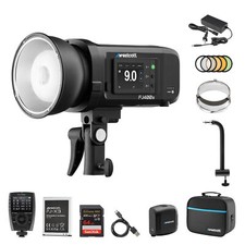 Westcott FJ400 II 400Ws Touchscreen Strobe 8" Arm 64GB Bundle Flash Trigger