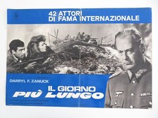 THE LONGEST DAY - G ITALIAN FOTOBUSTA POSTER RICHARD BURTON SEAN CONNERY R1969