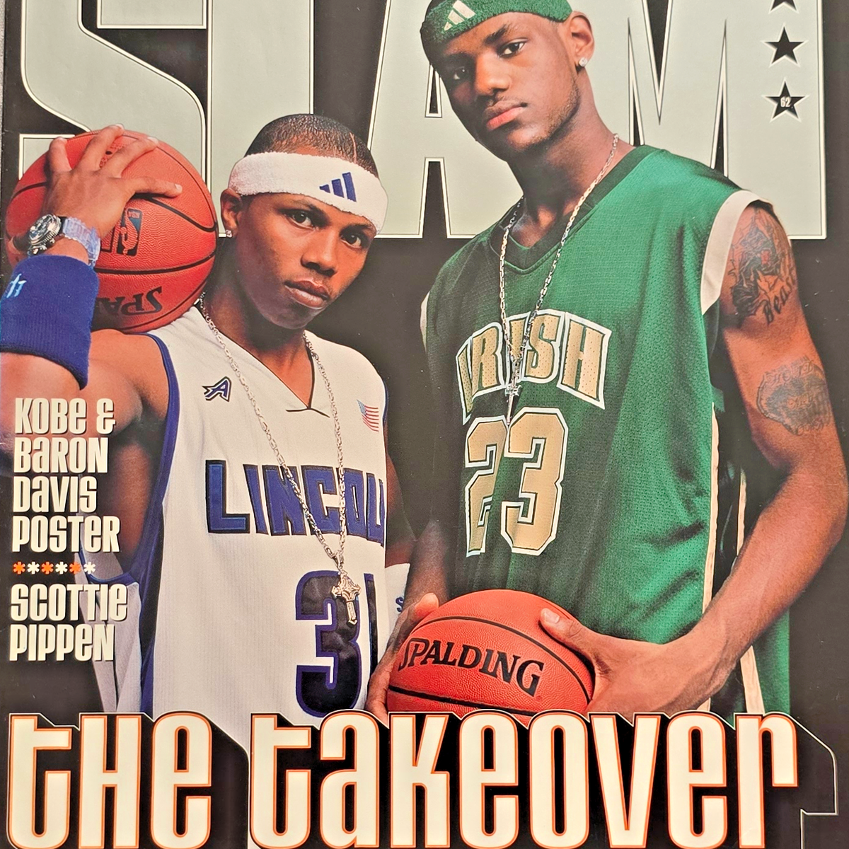 SLAM Magazine No. 62, Aug 2002 - LeBron James & Sebastian Telfair
