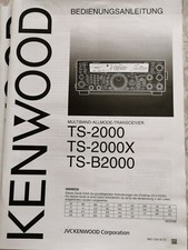 KENWOOD TS2000 TS-2000X TS-B2000 BEDIENUNGSANLEITUNG