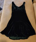 Victoria's Secret Slip Dress Night Gown Dark Green Mini Dress Velvet X-Small XS — photo 8