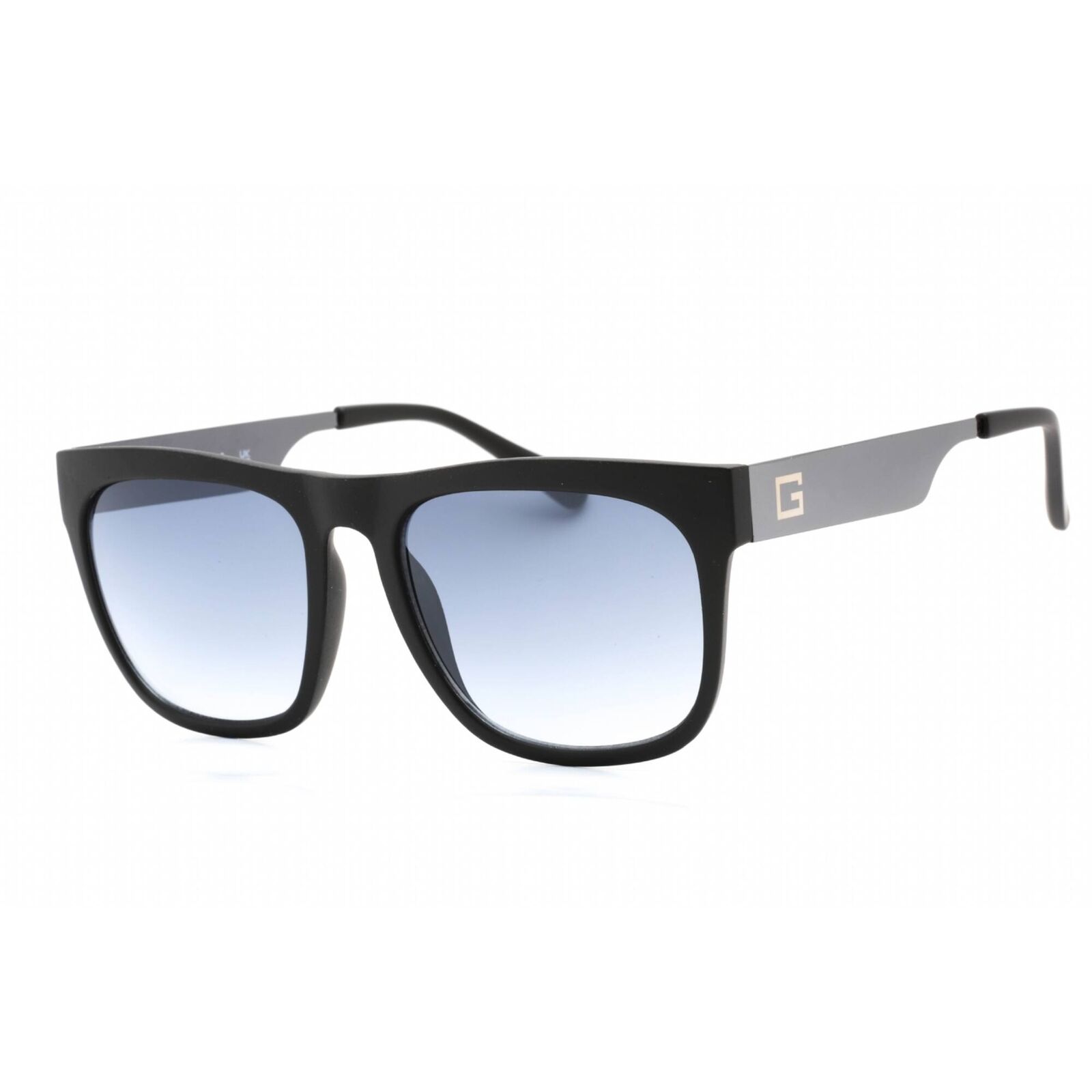 Guess Factory Men's Sunglasses Matte Black Frame Gradient Blue Lens GF0188 02W