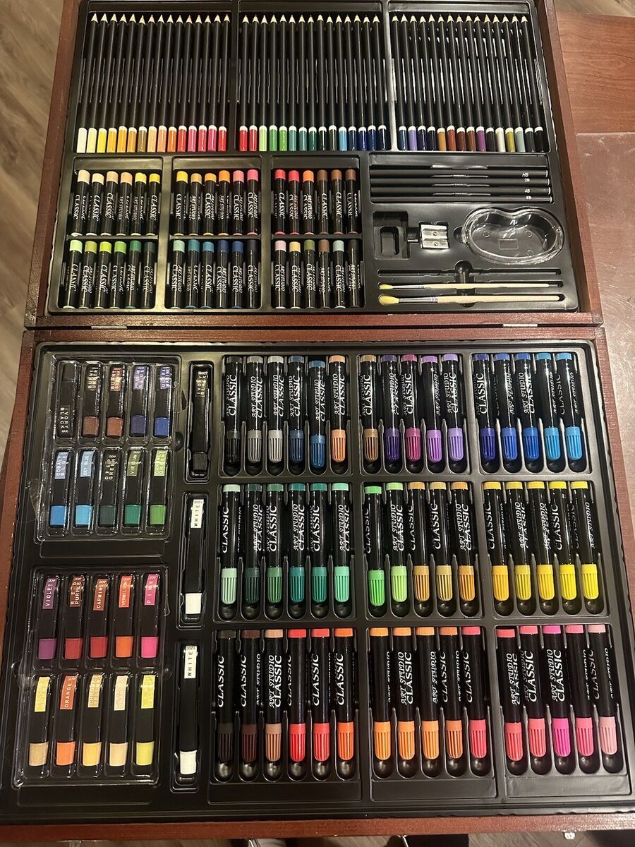 Classic Studio Art Set w/ Pencils, Paints, Pastels, Markers Classic Studio Art Set w/ Pencils, Paints, Pastels, Markers