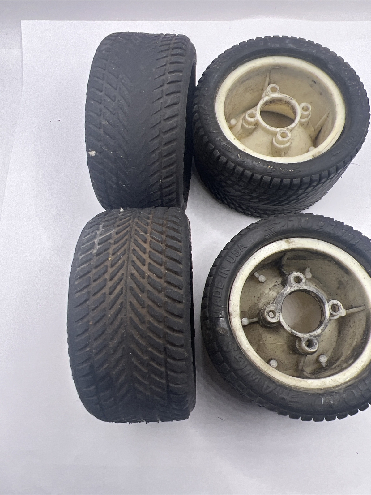 Rc Pan Car Rims With Tires Vintage Rc Car Part Team Associated Bolink