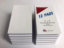 Note Pads / Memo Pads-  3” X 5” - 100 Sheets Per Pad  - 12 Pads