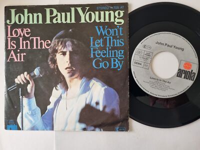 John Paul Young - Love Is In The Air / Won't Let This Feeling Go By 7'' Vinyl
