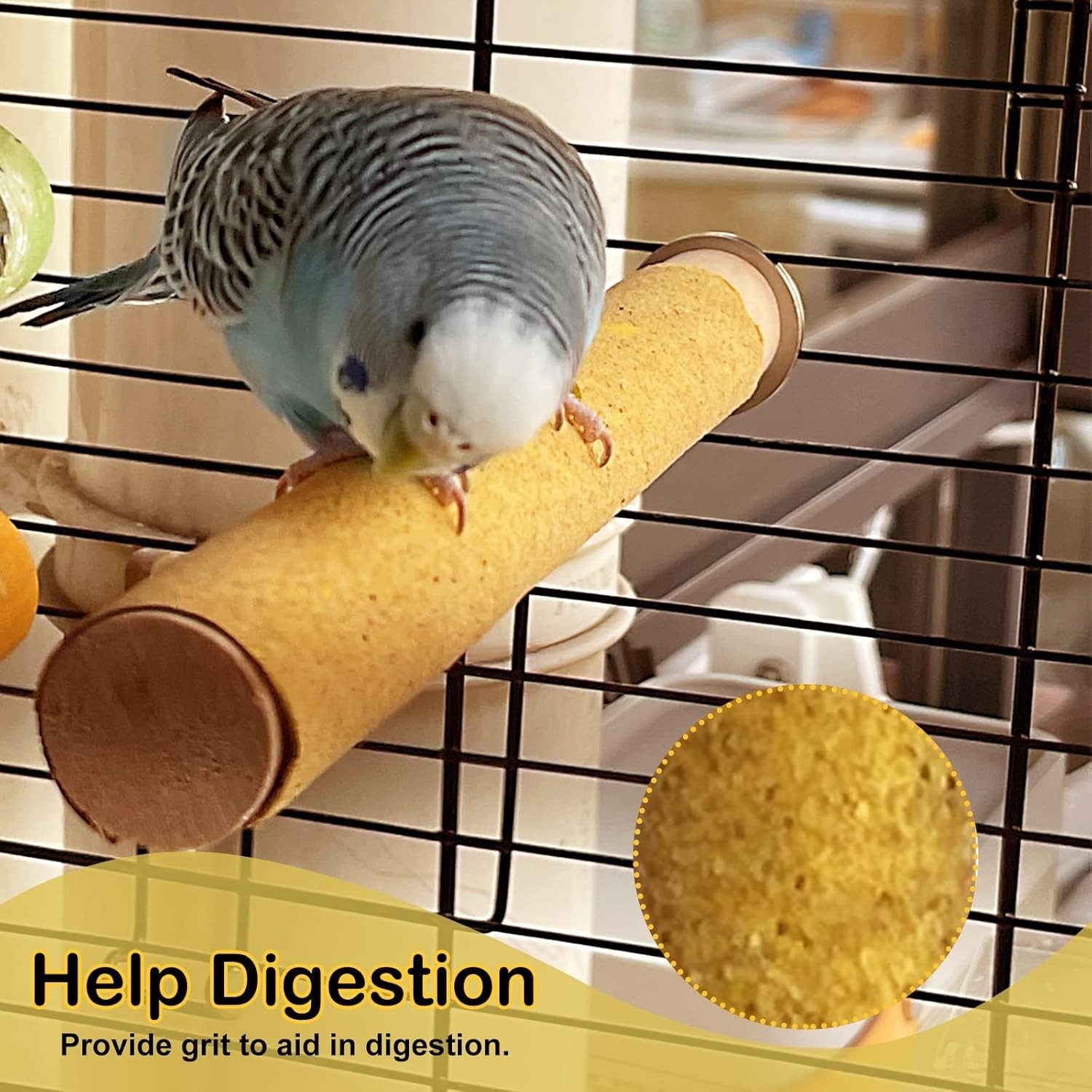 Small Sand Perch Covers for Canaries and Parakeets - Nail Care Essential, 6-Pack thumbnail 6