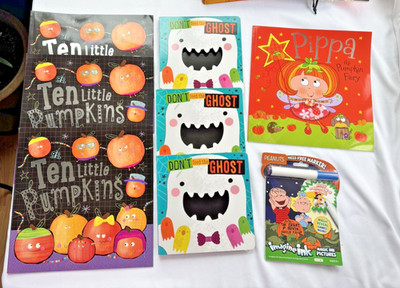 Lot of 8 Target Bullseyes Halloween Kids Books - Halloween Gifts