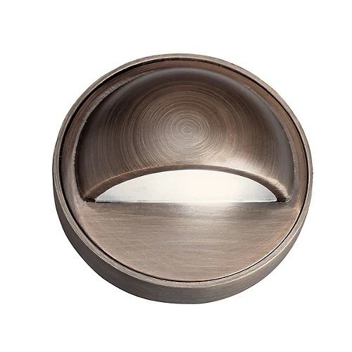 Kichler 15477CBR Landscape 2" Deck Light in Centennial Brass - Picture 1 of 2