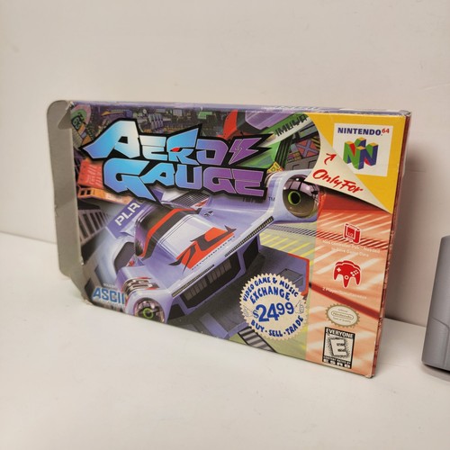 Aero Gauge (Nintendo 64) Game & Box W/Box Protector - Picture 2 of 16