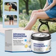 Magnesium Cream for Joint  Muscle Pain Relief - 50g, Non-Greasy Hot -
