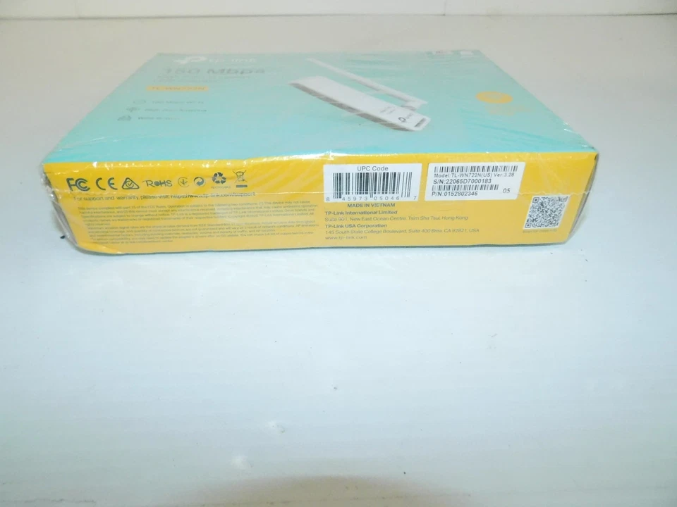 TP LINK 150 MBPS HIGH BAIN WIRELESS USB ADAPTER TL-WN722N - NEW (MIQ35) - Image 2 of 4