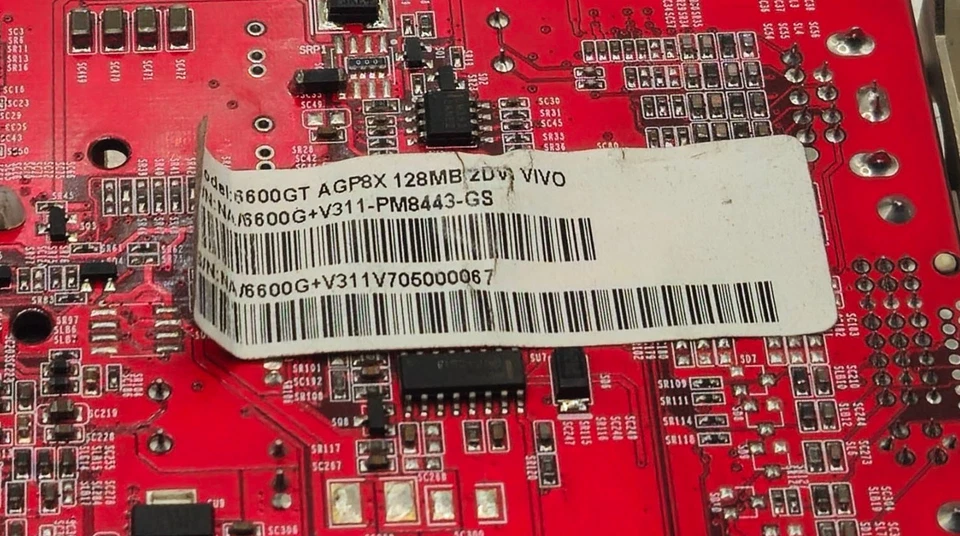 Gainward PowerPack Ultra/1960/1980 Geforce 6600 GT 128MB VGA Card - AGP Slot - Image 4 of 4