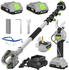 2 in 1 Pole Pruning Shears Cordless (2025 Upgraded), Electric Pruning Shears wit