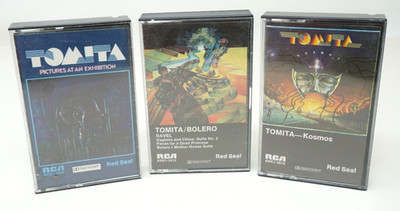 3 Qty Tomita Cassette Tapes Tested Kosmos Ravel Bolero Moussorgsky : Pictures