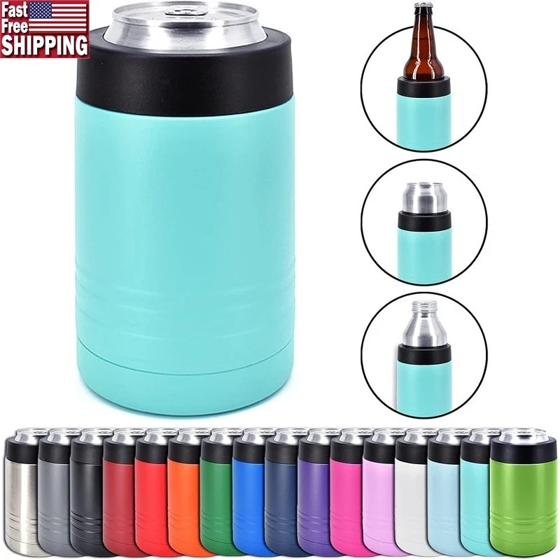 Stainless Steel Beverage Holder Double Wall Insulation Can Bottle Cooler Gift US