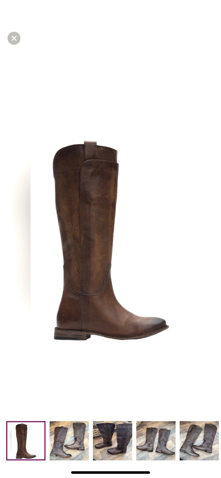 FRYE BROWN LEATHER BOOTS💋EUC - image 1