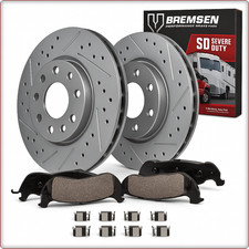 2x GEBOHRT BREMSSCHEIBEN BREMSKLÖTZE HINTEN FÜR JEEP WRANGLER (JL) 2021 - 2025