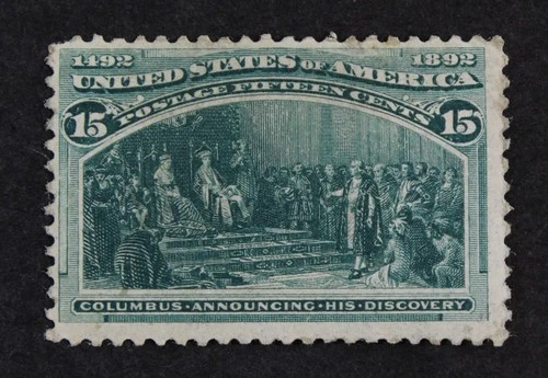 CKStamps: US Stamps Collection Scott#238 15c Columbian Unused Regum