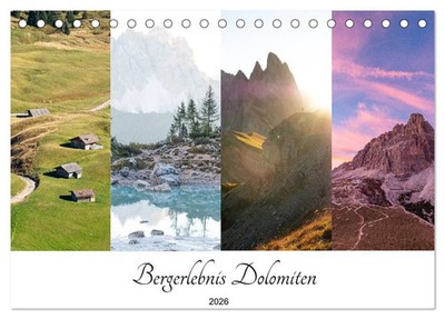 Christina Fink | Bergerlebnis Dolomiten (Tischkalender 2026 DIN A5 quer),...