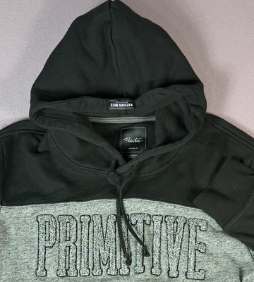 Primitive Apparel Hoodie Black Mens L Skate Sweatshirt Y2K