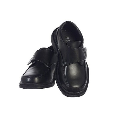 LITO Boys Black Strap Dress Shoes Size 1 New With Tags
