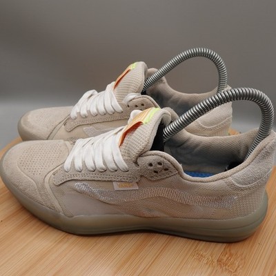 Vans Shoe M 5.5 W 7 Tan Beige Event Ultimate Waffle Skate Streetwear 721356 Flaw
