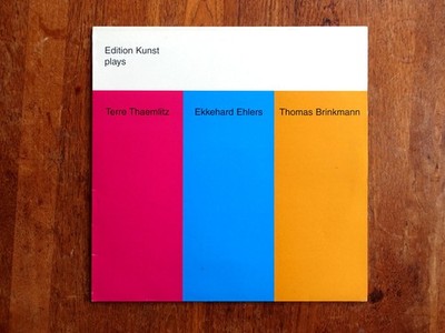 VINYL - - LP - - Edition Kunst plays / Thaemlitz, Ehlers, Thomas Brinkmann u.a.