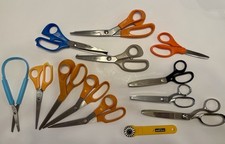 Huge Lot Fiskars Wiss OLFA Kai Cut Dressmaker Pinking Shears Scissors Rotary