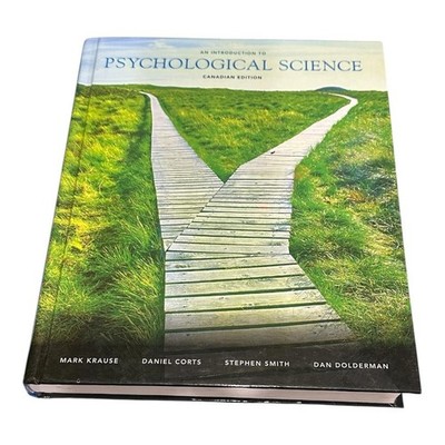 An Introduction To Psychological Science Canadian Ed Krause Pearson HC Textbook