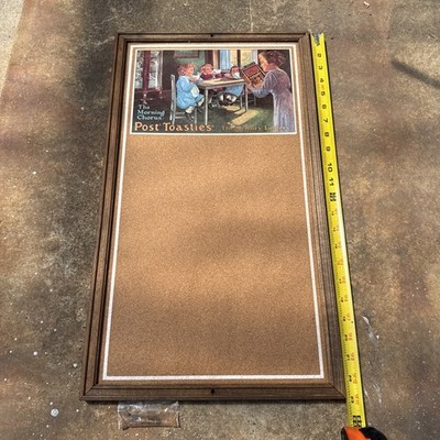 Vintage Post Toasties Chalkboard Wall Hanging The Morning Chorus (Rare) original