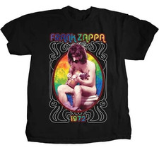 Vtg Frank Zappa Music Star Heavy Cotton Black T Shirt All Size For Men AG99