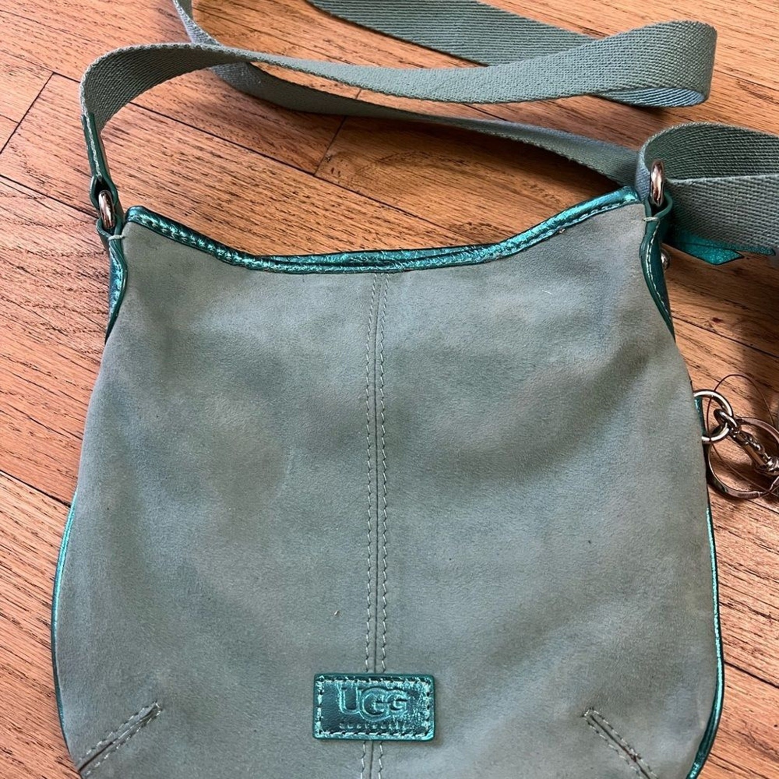 Ugg crossbody shearling and suede bag image 4