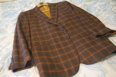 BESPOKE HOLLAND & SHERRY for TOM JAMES men's brown JACKET, SPORT COAT 42