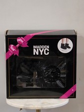 Madden NYC kids' black faux fur winter booties in size 13-1 NEW IN BOX Gift