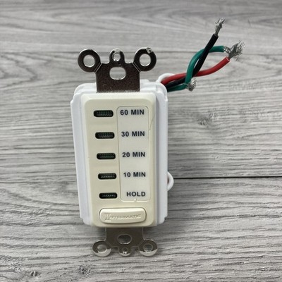 Intermatic Electronic Auto-Off Timer 10/20/30/60 Minutes White EI210W 