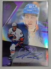 2023-24 SP Game Used Base Autographs Purple Anders Lee 4/5 #59