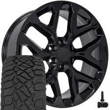5668 22x9 Gloss Black Oe Rims 28545r22 Rt Tires Tpms Set 6x139.7 24et 5668 22x9 Gloss Black Oe Rims 28545r22 Rt Tires Tpms Set 6x139.7 24et