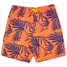 Corona Men's Board Shorts Swim Trunks Swimwear UPF 50 Pink Coral, Medium