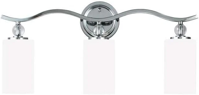 Iluminación Sea Gull Englehorn Tres Luces Baño Tocador Estilo Luces, Cromo Foto 3 de 4