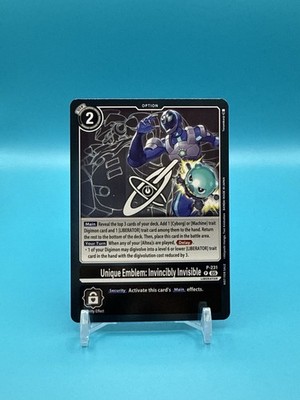 Unique Emblem: Invincibly Invisible (Box Topper) | Dawn Of Liberator - Digimon