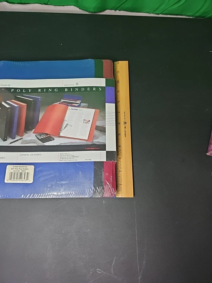 Acco 5/8" Poly Ring Binders 6pack With Flexible Waterproof Covers New Sealed. D - Image 4 of 4